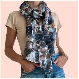 Cat Collage Scarf